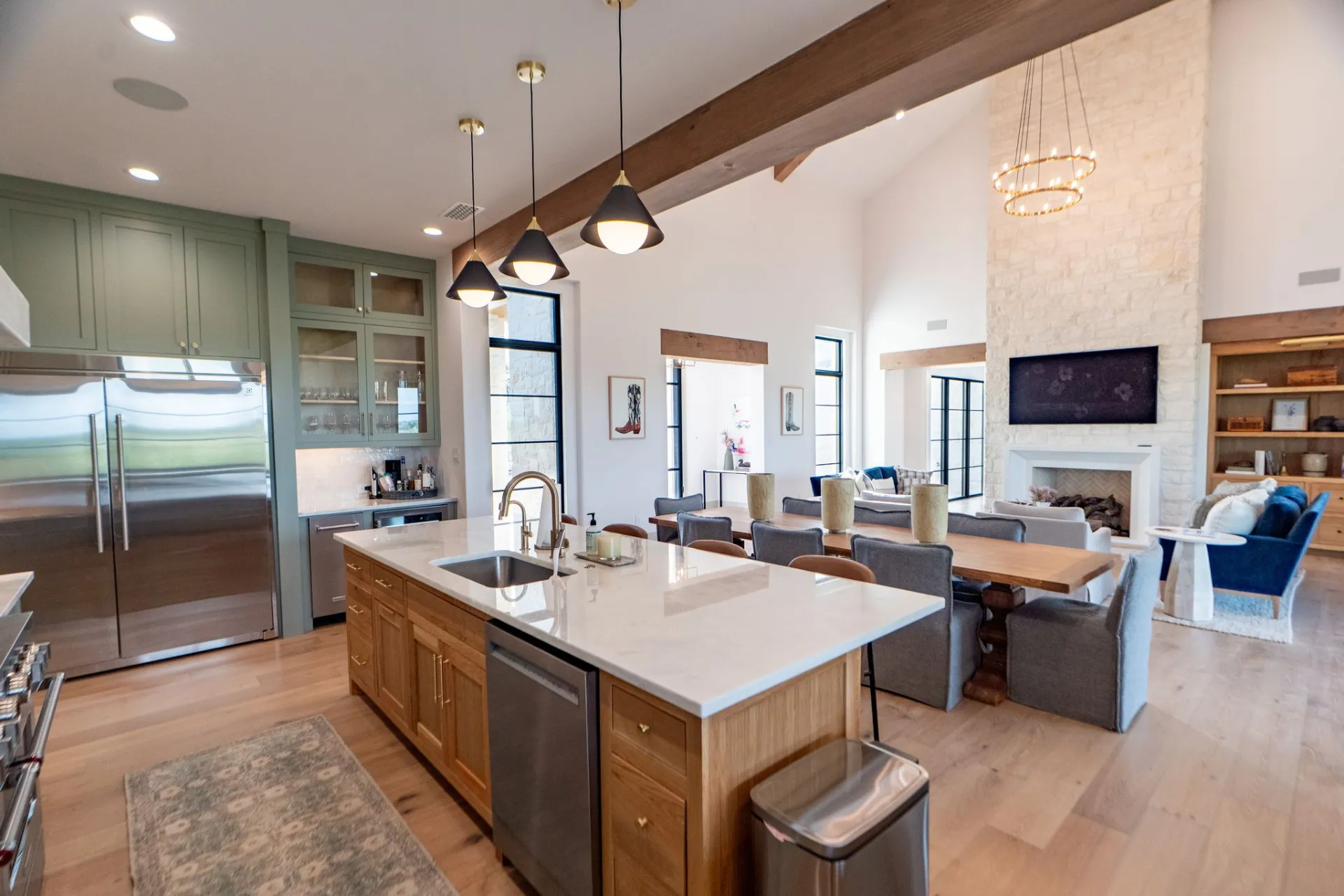 Kitchen, a custom home by Butcher Behrens in Fredericksburg, TX